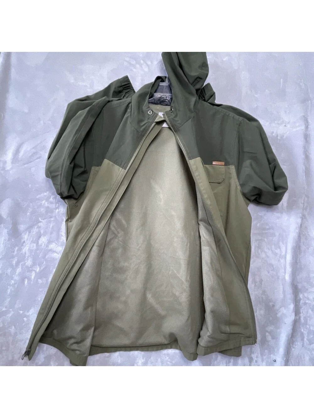 Voyager Wind Wear Men’s Olive Block Panel Outerwear Jacket Size Medium